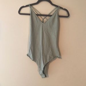 NWOT cool blue body suit